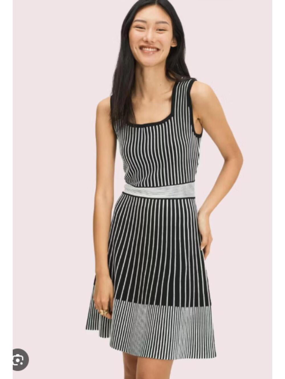 NWOT Kate Spade ribbed sweater dress fit & flare with banded waist size small